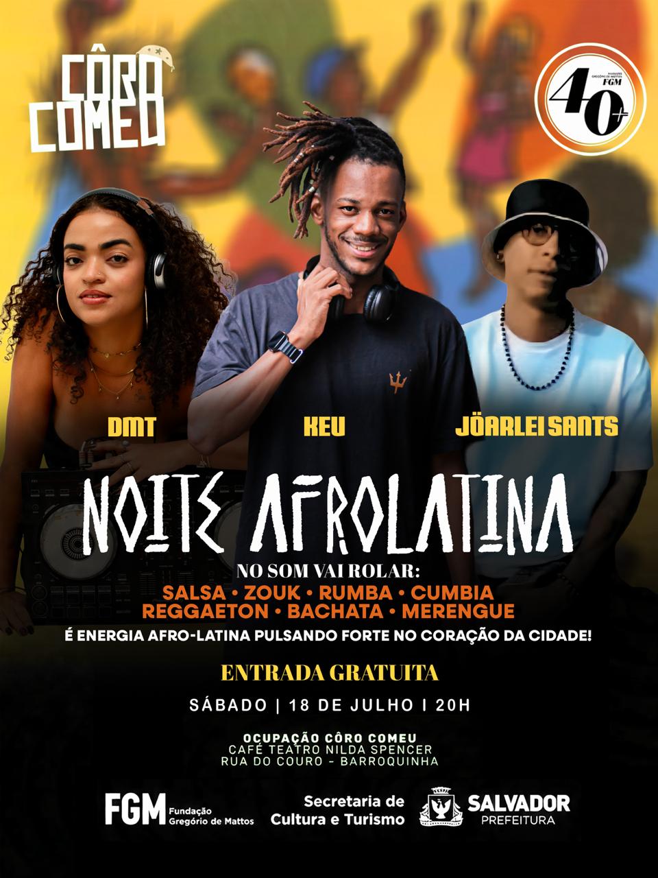 ​Noite Afrolatina convida