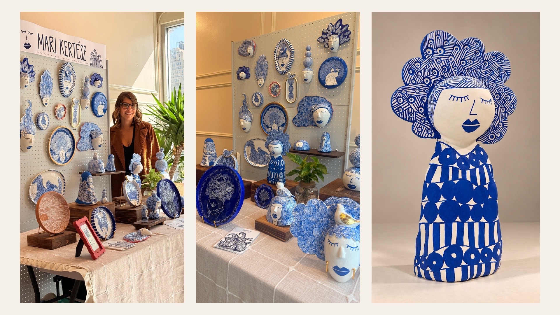 Mariana Kertész apresenta em Manhattan cerâmicas pintadas à mão