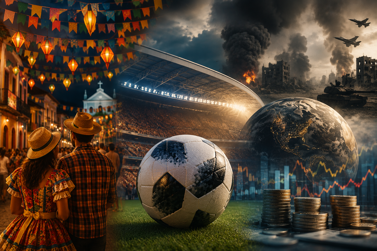 ​Junho começa sob pressão global, Copa do Mundo, São João e impacto direto no bolso da população
