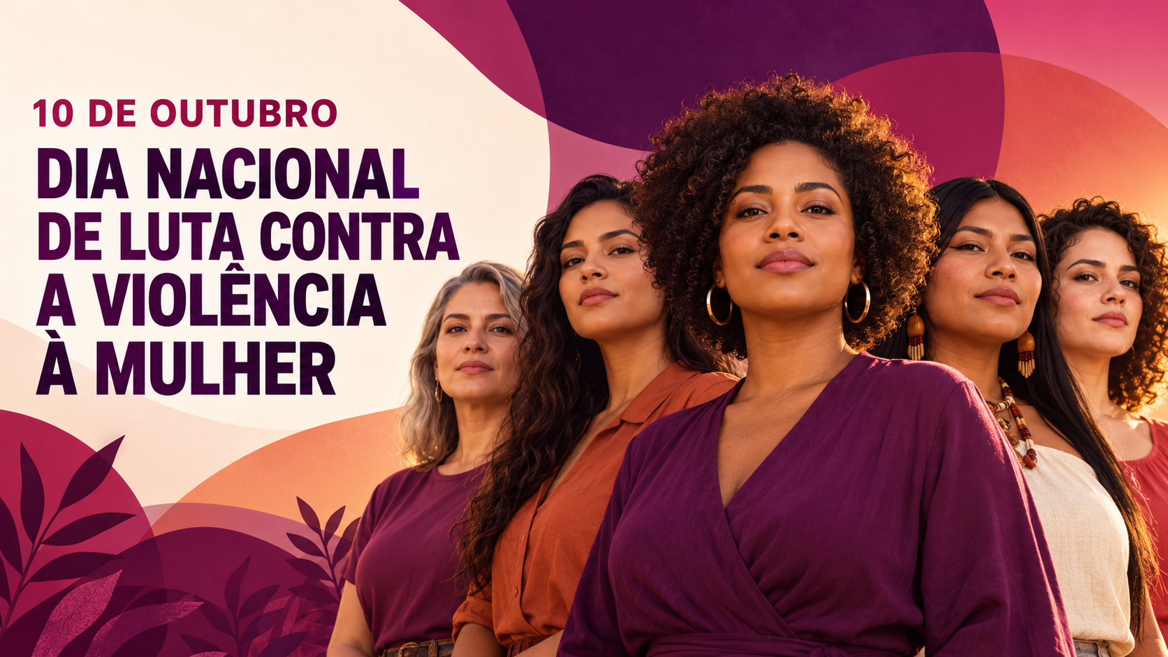 ​10 de outubro reforça a luta nacional contra a violência à mulher