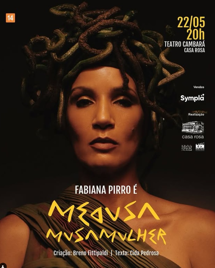 Espetáculo “MedusaMusaMulher” Tem Sessão Única no Teatro Cambará no Dia 22 de Maio