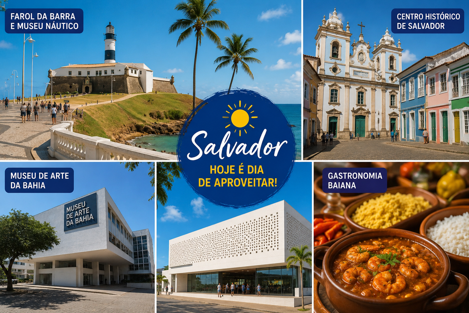 Domingo de sol em Salvador: confira o que fazer hoje na cidade