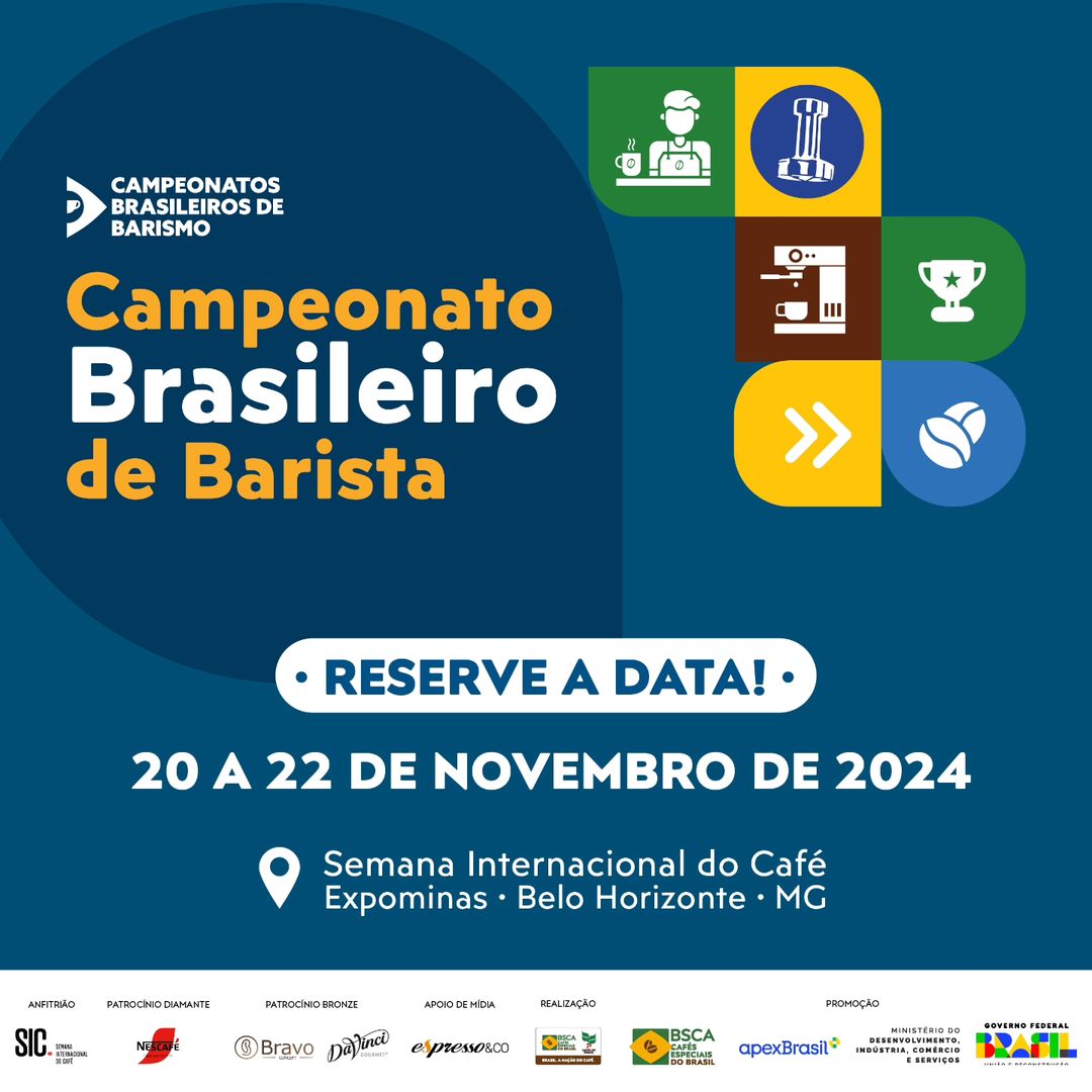 CAMPEONATO BRASILEIRO DE BARISTA está com a data marcada!