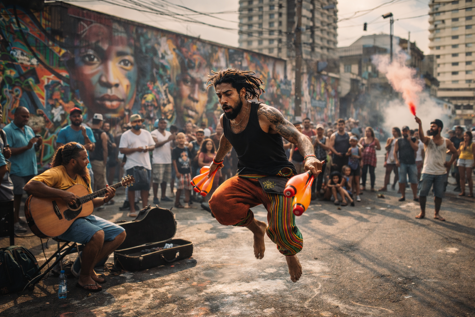 ​Artigo do dia: A arte de rua no Brasil não nasce do palco, nasce da necessidade de existir